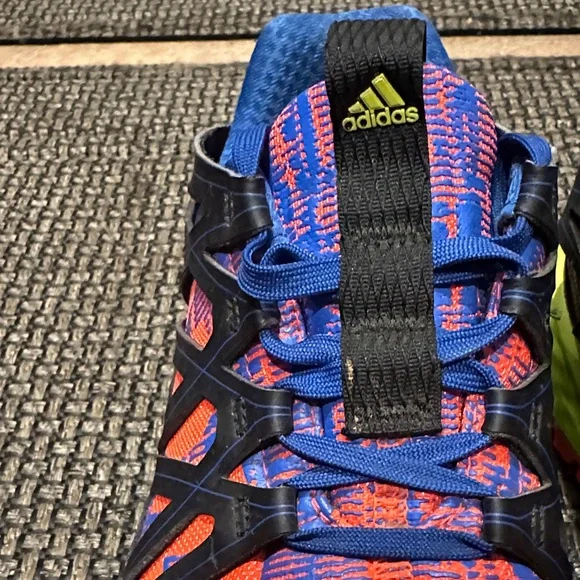 Adidas Blue and Orange Athletic Sneakers - Picture 2 of 10